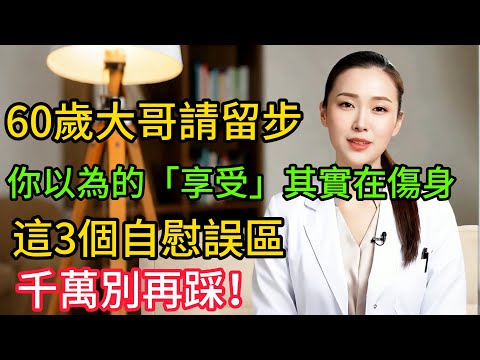 60歲大哥請留步！你以為的「享受」其實在傷身？醫師緊急提醒：這3個自慰誤區，千萬別再踩！#熟齡男性健康 #前列腺保養 #林醫師 #男性健康 #老年生活 #性健康科普 #活出尊嚴