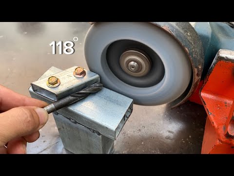 Sharp as a razor! Simple and effective homemade drill sharpener