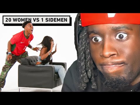 Kai Cenat Reacts to 20 Women vs 1 IShowSpeed