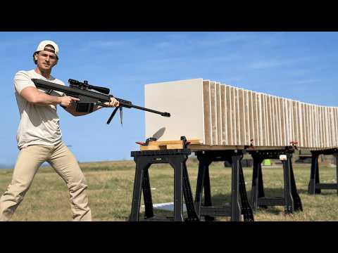 How Many Sheets of Drywall Does it Take to Stop a 50 Cal Sniper Rifle?