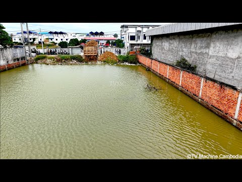 WOW Getting New Location of Size 30x80M By Dozer D31P Leveling Down Hill Fill Up & Truck5T Delivery