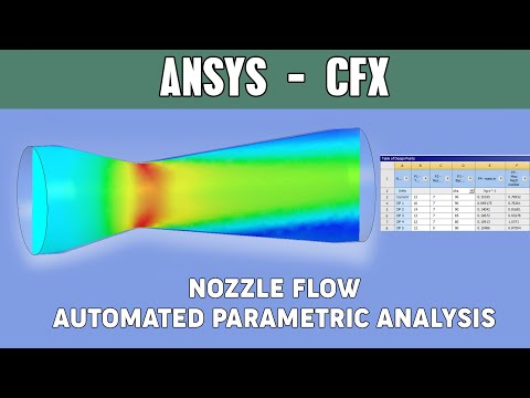 Parametric CFD analysis of Nozzle flow | Ansys CFX