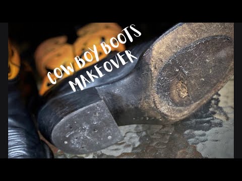 Cowboy boots restoration
