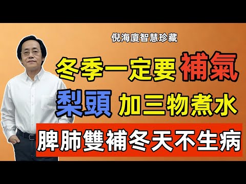 倪海廈：冬季一定要補氣！梨頭加三物煮水，每天喝上一杯，脾肺雙補冬天不生病！