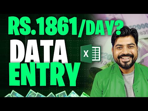 Excel Data Entry Work Rs. 1861 / day❓ (Second Salary)