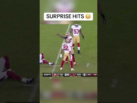 NFL BIGGEST SURPRISE HITS 😳 #nfl#football#nflshorts#nflmemes#shorts#sports#nflfootball#hits#nflhits