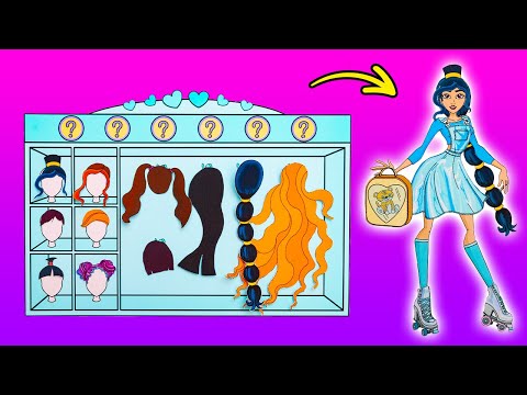 DIY Hair And Clothes For Paper Princesses