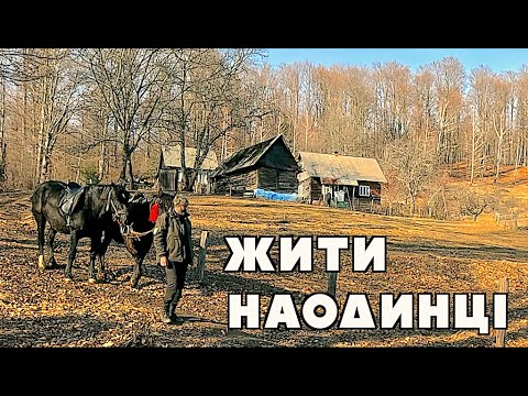 A horse ride to a woman who lives alone in the mountains. How people live in Transcarpathia. Carp...