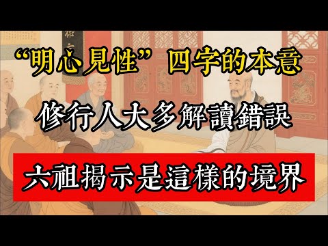 “明心見性”四字的本意，修行人大多解讀錯誤，六祖揭示是這樣的境界！#佛教 #佛家 #佛法 #佛學知識 #佛學智慧 #修心修行 #佛教文化 #禪悟人生 #傳統文化