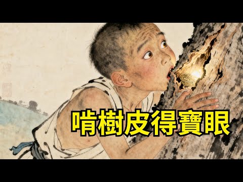 孤兒餓暈抱樹啃皮，樹精開口：“妳心純，賜妳識寶眼！”從此見石知玉、觀水見金，富甲壹方！#民間故事 #故事頻道 #感人故事 #情感