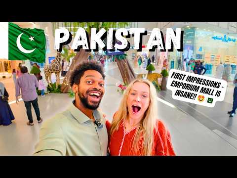 PAKISTAN First Impressions! 🇵🇰 Emporium Mall & Trying Local Clothes 🤩