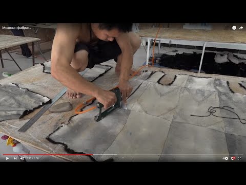 We disassemble a Chinese mink coat