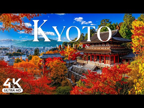 🍂 Autumn of Kyoto 4K UHD 🍁  Red Maples, Ancient Temples, Zen Gardens & Timeless Japanese Serenity