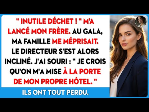 Ma famille m'a traité d'ordure au gala, ignorant que je possède cet hôtel de luxe.