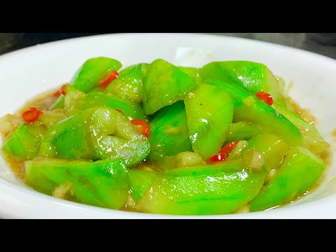 [30 years of chef secrets] The secret to stir-fried loofah without making it greasy! 1 trick to make