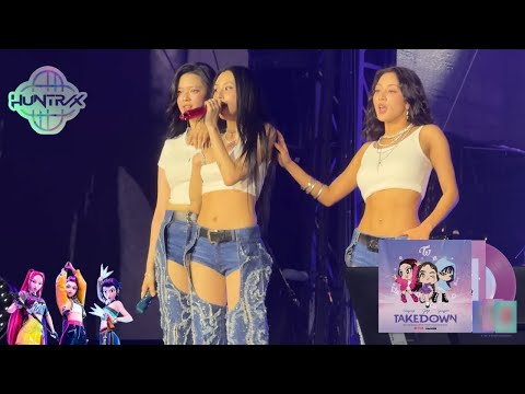 TWICE (Jihyo, Chaeyoung, Jeongyeon) - TAKEDOWN KPOP Demon Hunters 4K fancam at Lollapalooza 08-02-25