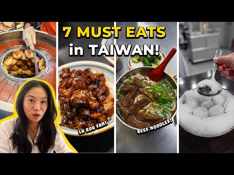 7 MUST EATS in TAIWAN! Michelin Guide Night Market & Bib Gourmand Food (Taipei Travel Vlog!)