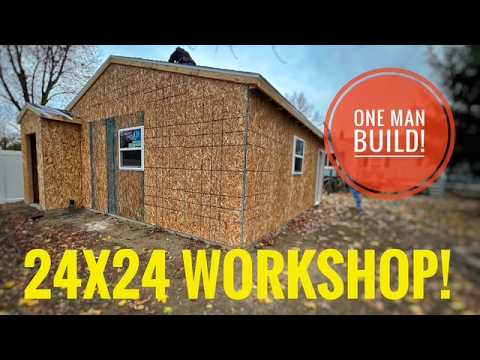 Custom Workshop Build with Mechanicals Room! / MY DIY
