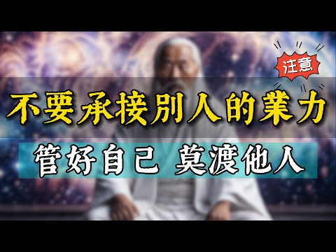 不要揹負別人的因果業力！默唸這句咒語，大膽拒絕承接別人的業力。