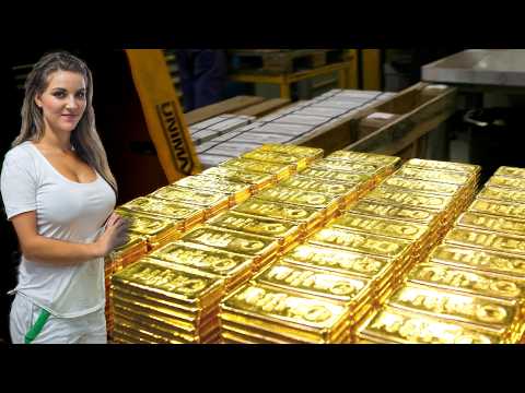Private Tour of Top-Secret US Gold Vault – Gold Bar Factory tour [Production process Explained]