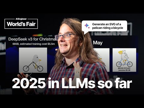 2025 in LLMs so far, illustrated by Pelicans on Bicycles — Simon Willison
