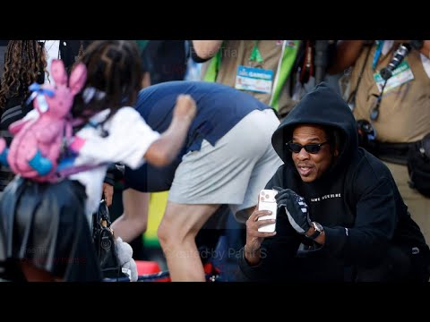 Jay-Z Becomes Photog For Daughters Before Super Bowl LX Kickoff