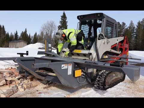 Homemade Firewood processor, fixes and test