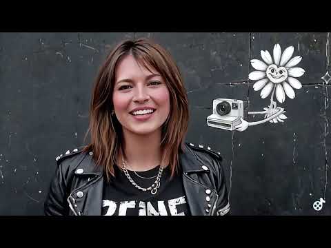 Cartoon Daisy presents polaroid camera