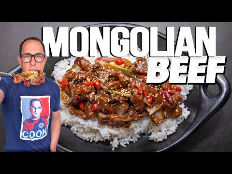 MONGOLIAN BEEF AT HOME BUT JUST LIKE YOUR FAVORITE CHINESE TAKEOUT! | SAM THE COOKING GUY