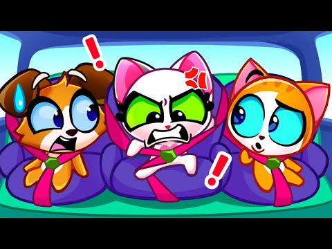 Are We There Yet? 🚗 Learn Car Safety Rules with Cat Family 🐾 Educational Kids Cartoons