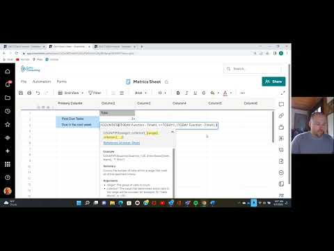 Tutorial: Using the TODAY Function in Smartsheet