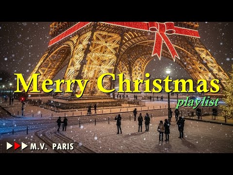 Cafe Playlist 🎧 에펠탑앞에서 신나는 크리스마스 캐롤. 광고없는 크리스마스캐롤 모음 올드팝송 감성 카페플리 7080팝송