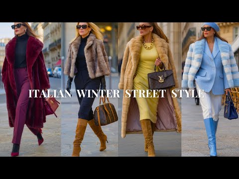 December Elegance in Milan: Beautiful Winter Street Fashion Looks 2025 | Luxury Fashion VLOG