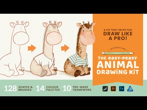 How to draw cute animals like a pro in Procreate!