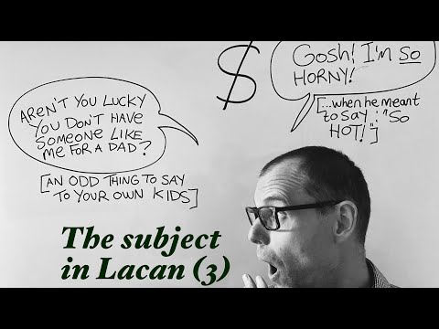 The Subject in Lacan (3 of 4): The split that IS the subject