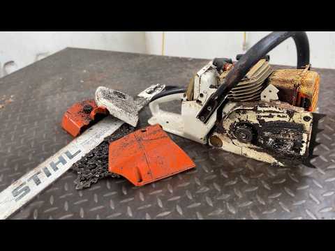 Complete Restoration of An Old Damaged Stihl Chainsaw //Stihl: Cutting Through the Storm