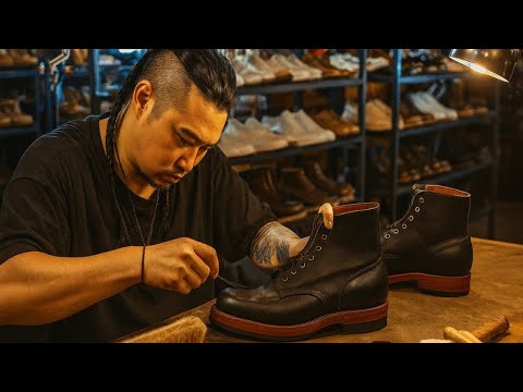 Premium Handmade Red Wing Rebuild | Artisan Boot Making & Repair