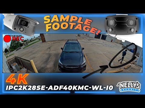 Uniview 180° Wide Angle Bullet Camera | 4K CCTV Sample Footage (IPC2K28SE-ADF40KMC-WL-I0)