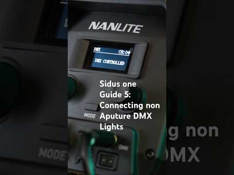 Sidus One | Guide 5: Connecting non Aputure DMX Lights