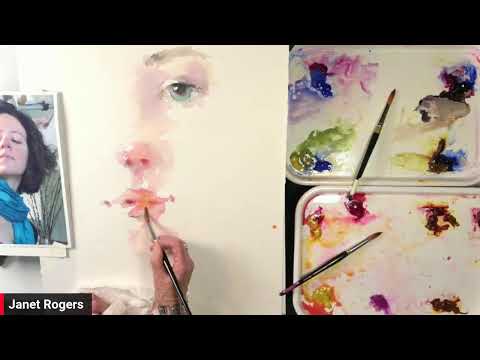 Secrets to Important Portrait Painting Techniques in Watercolor with Janet Rogers