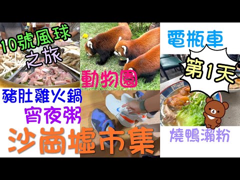 10號風球吃10餐之旅第1天😀~｜燒鴨瀨粉🪿🍜|豬肚雞火鍋🥘|沙崗墟市集👟🍉｜蜜蜂園🐝｜超市🛒|宵夜粥腰斬撤離閃電⚡️+暴雨⛈️+水浸成河🌊19-7-2025