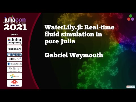 WaterLily.jl: Real-time fluid simulation in pure Julia | Gabriel Weymouth | JuliaCon2021