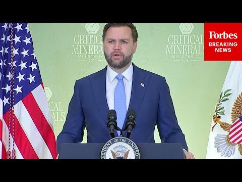 BREAKING NEWS: JD Vance Rips Biden-Era Critcial Minerals Policy, Promotes New Trump Initiatives