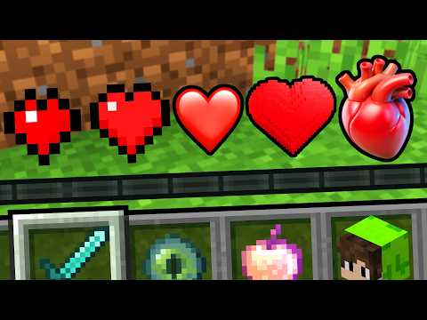 Minecraft, But Hearts are Custom!