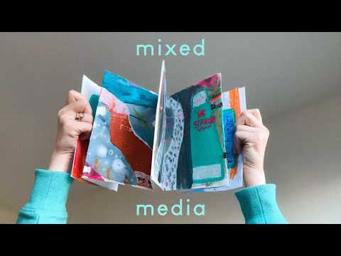 Mixed media sketchbook play | Discovering new ideas