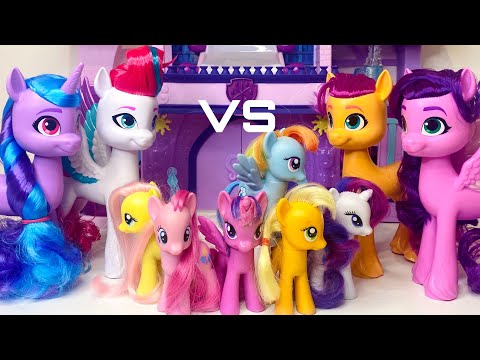Mane 6 VS New My Little Pony GIANTS