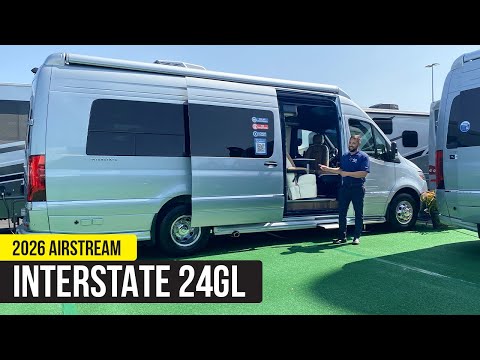 2026 Airstream Interstate 24GL | New Continental Walnut & Amber Ridge Interior | Hershey RV Show
