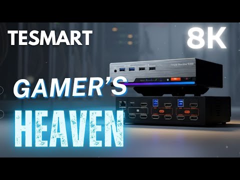 Ultimate Dual PC Setup | TESmart 8K Triple Monitor KVM for Gamers