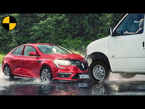 Most Epic Hydroplaning Car Crashes Compilation #1 ๐ฑ BeamNG.Drive