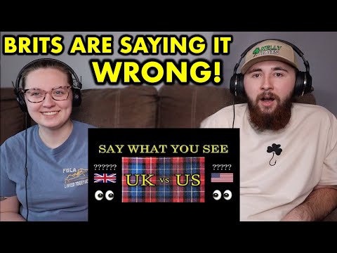 Americans React to BRITISH vs AMERICAN English! **55 DIFFERENCES**